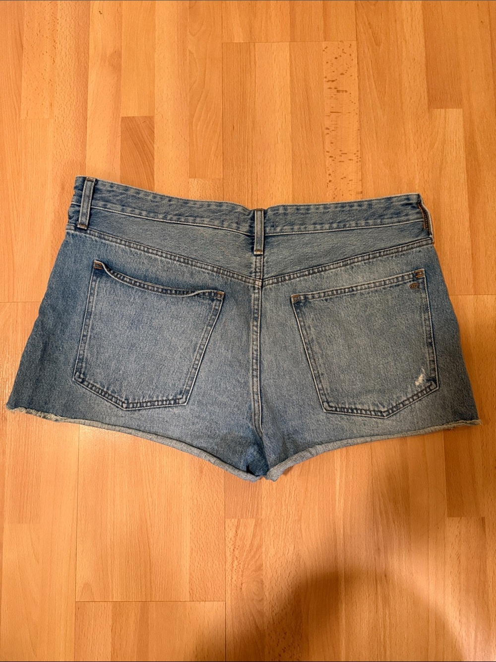 Madewell Distressed Light Blue Denim Cutoff Shorts - Picture 5 of 5